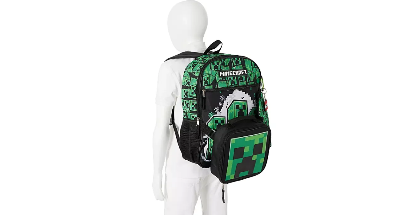 BOYS 5 PIECE BACKPACK SET>MINECRAFT Discount