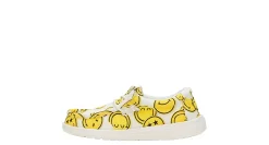 BOYS WALLY SMILEY YOUTH SLIP ON SNEAKER><noscript><img width=