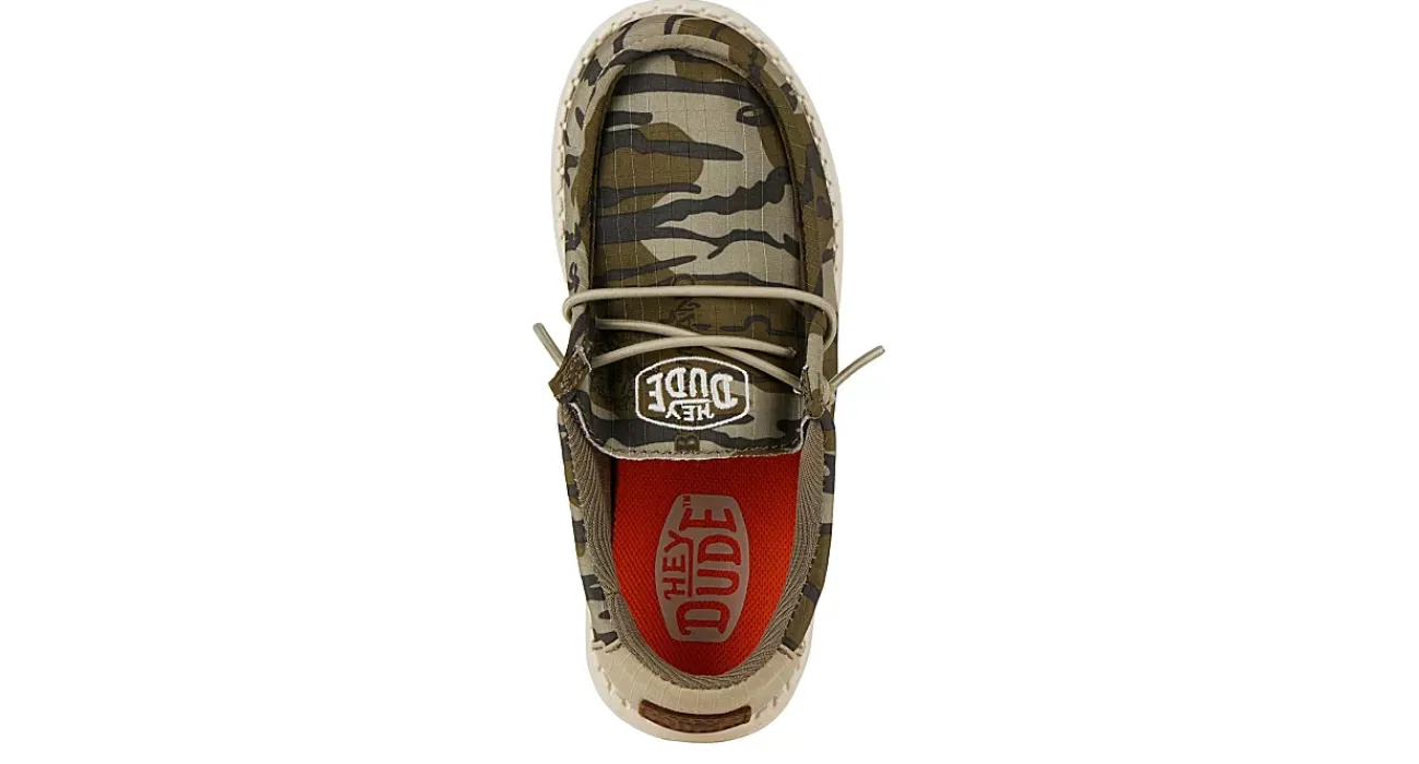 BOYS WALLY YOUTH MOSSY OAK SLIP ON SNEAKER>HEYDUDE New