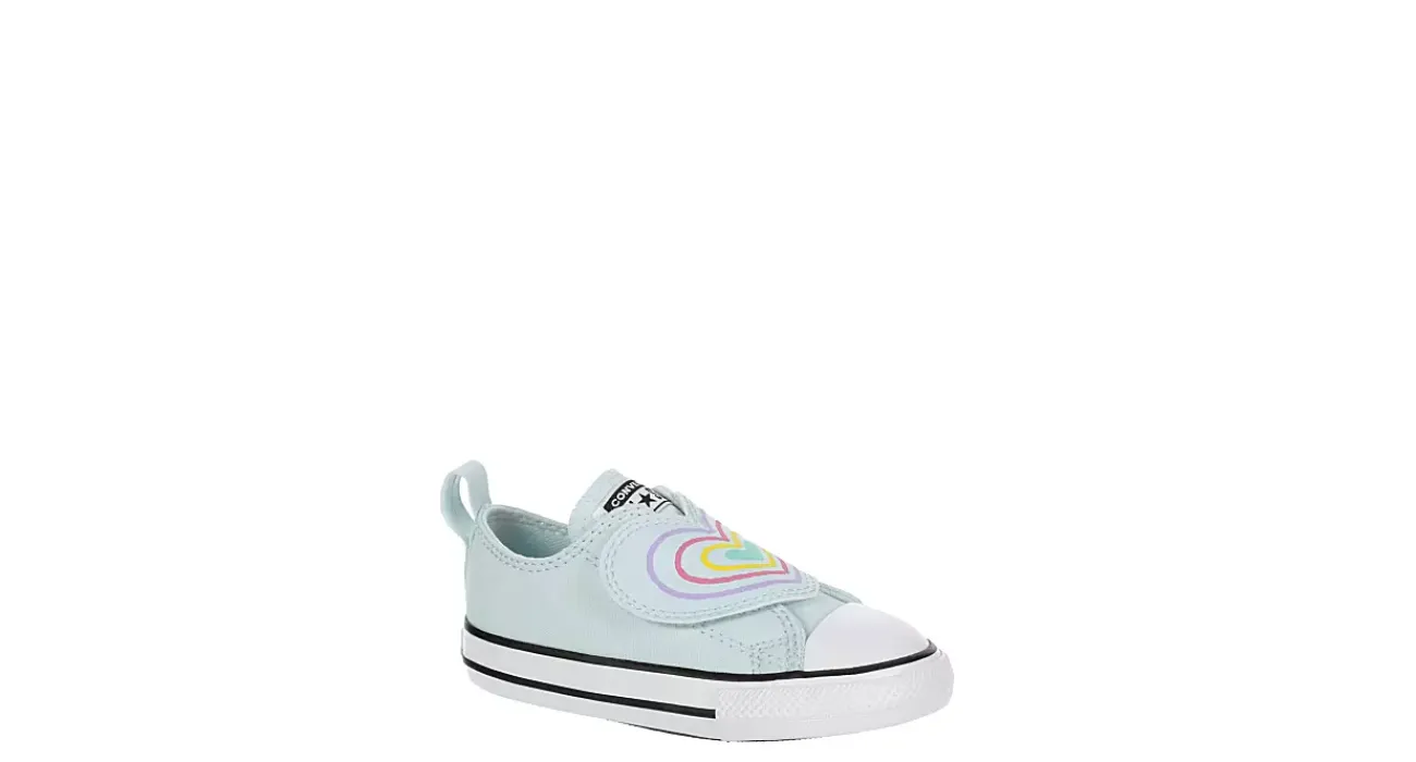 GIRLS INFANT CHUCK TAYLOR ALL STAR HEART STRAP SNEAKER>CONVERSE