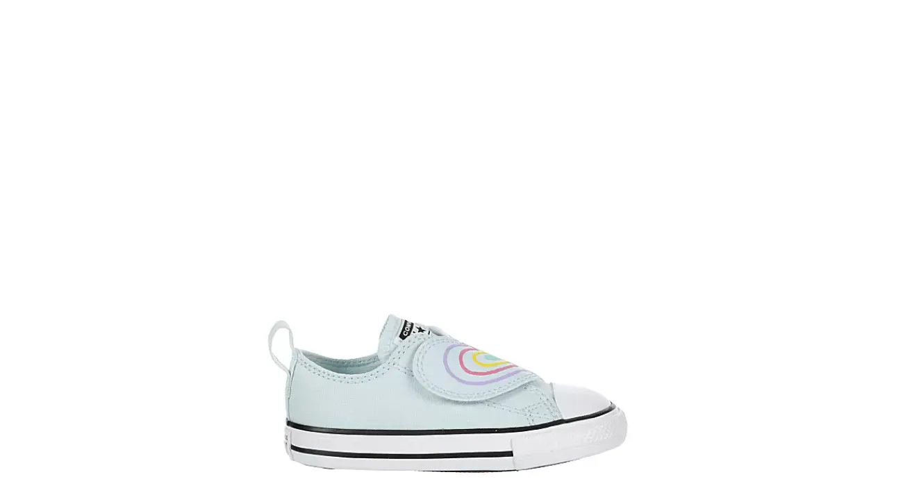 GIRLS INFANT CHUCK TAYLOR ALL STAR HEART STRAP SNEAKER>CONVERSE
