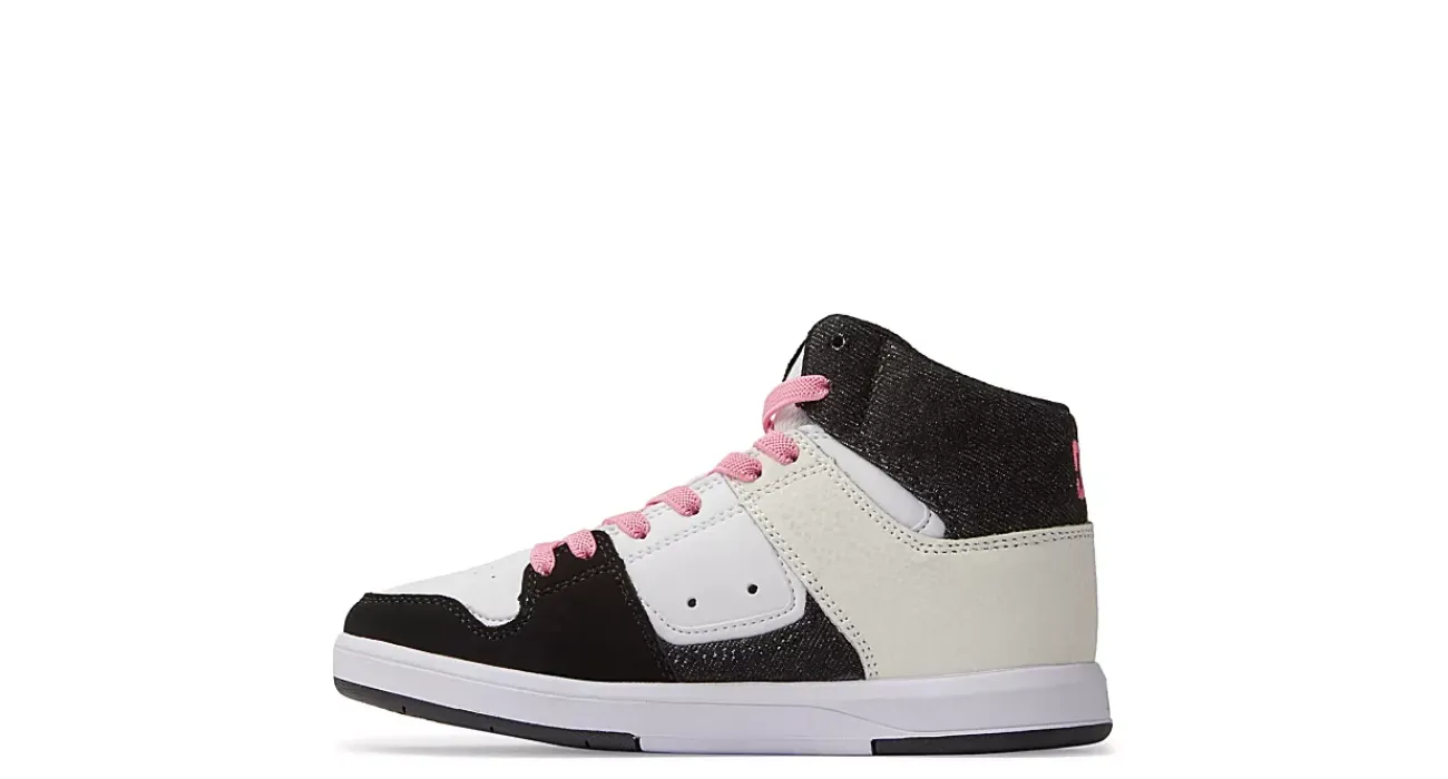GIRLS LITTLE KID CURE HIGH TOP SNEAKER>DC SHOES New