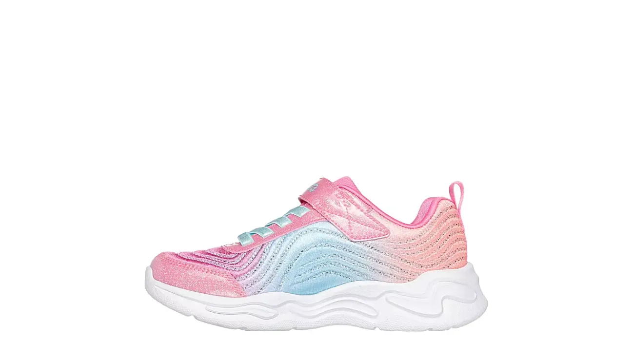 GIRLS LITTLE KID WAVY BEAMS LIGHT UP SNEAKER>SKECHERS Outlet