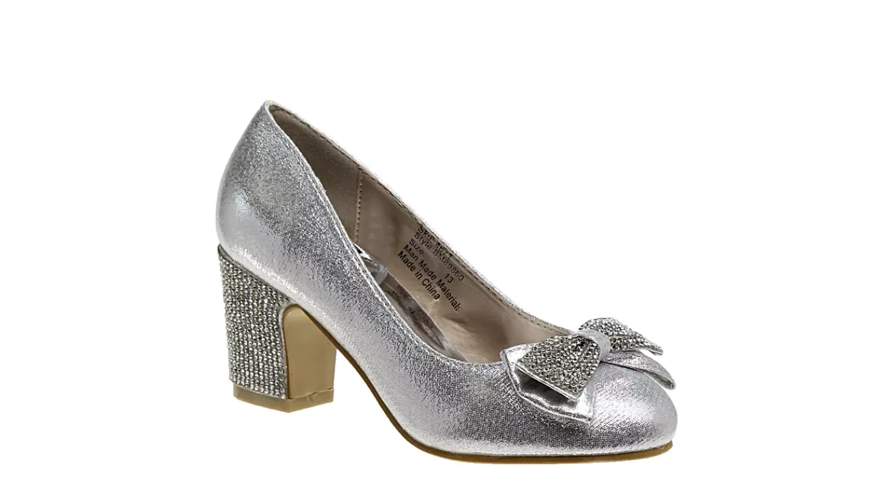 GIRLS LITTLE-BIG KID SPARKLE STUDDED BOW DRESS PUMP>AMERICAN GLAMOUR BADGLEY MISCHKA Outlet