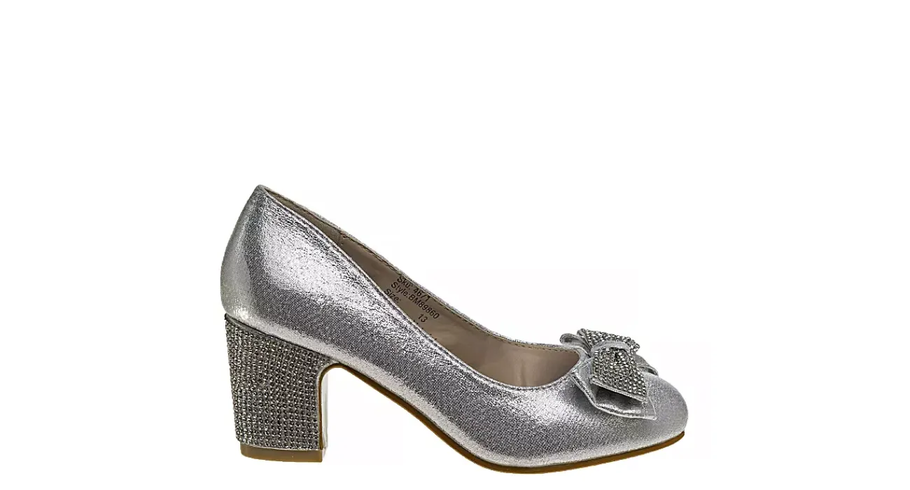GIRLS LITTLE-BIG KID SPARKLE STUDDED BOW DRESS PUMP>AMERICAN GLAMOUR BADGLEY MISCHKA Outlet
