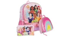 GIRLS 5 PIECE BACKPACK SET>PRINCESS New