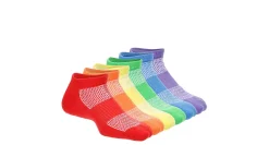 GIRLS SMALL NO SHOW SOCKS 6 PAIRS>SOF SOLE Clearance