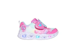 GIRLS TODDLER HEART LIGHTS-LOVIN LIGHT UP SNEAKER>SKECHERS Discount