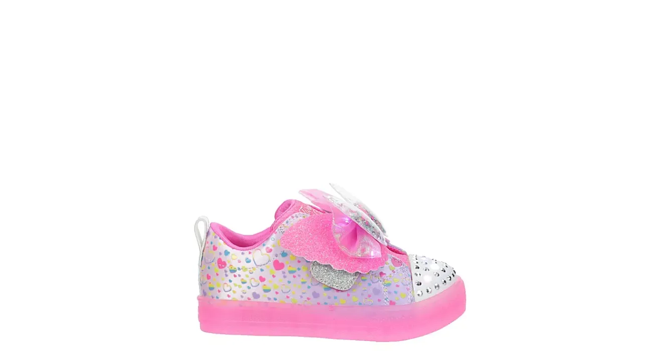 GIRLS TODDLER SHUFFLE BRIGHTS LIGHTED SNEAKER>SKECHERS New