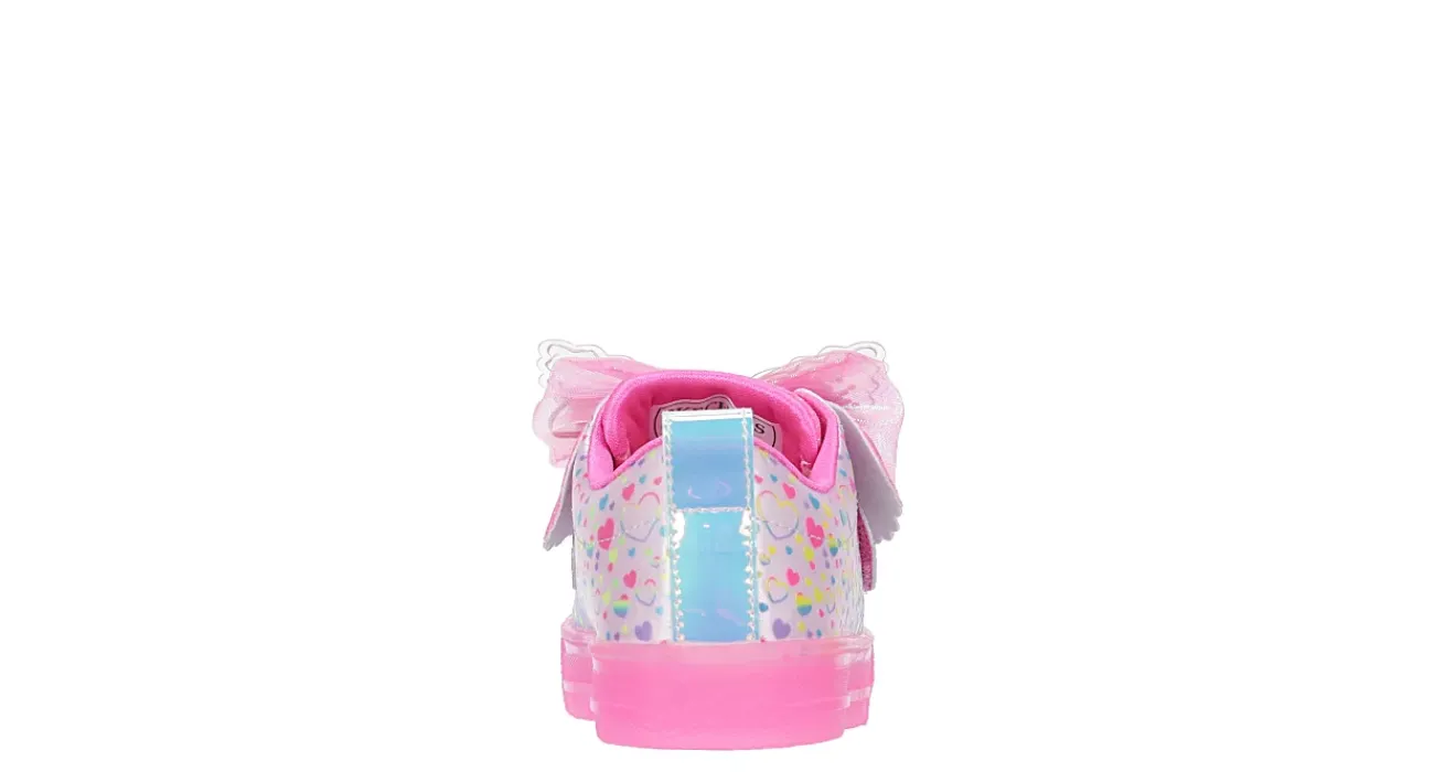 GIRLS TODDLER SHUFFLE BRIGHTS LIGHTED SNEAKER>SKECHERS New