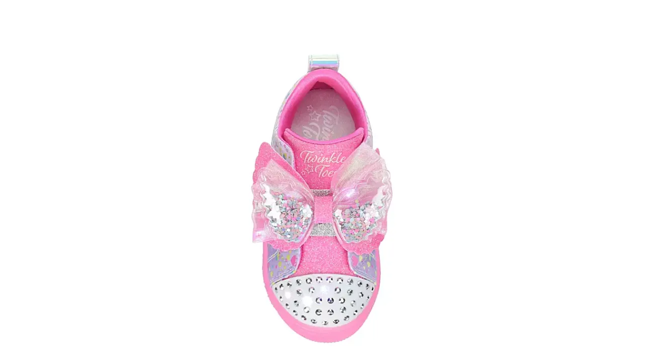 GIRLS TODDLER SHUFFLE BRIGHTS LIGHTED SNEAKER>SKECHERS New