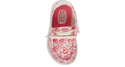 GIRLS WENDY HEARTS TODDLER SLIP ON SNEAKER><noscript><img width=