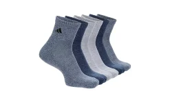 MENS ATHLETIC CUSHIONED QUARTER SOCKS 6 PAIRS>ADIDAS Best
