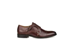 MENS CALVIN CAP TOE DOUBLE MONK STRAP SLIP ON>THOMAS & VINE New