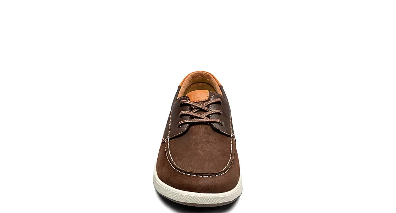 MENS CROSSOVER MOC TOE BOAT SHOE>FLORSHEIM New