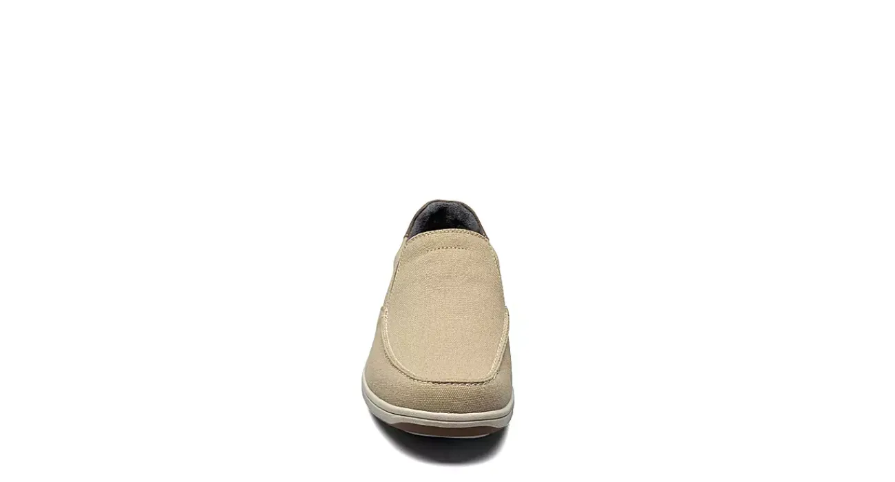 MENS LAKESIDE CANVAS MOC TOE SLIP ON>FLORSHEIM New