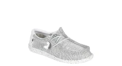 MENS WALLY KNIT WIDE SLIP ON SNEAKER>HEYDUDE