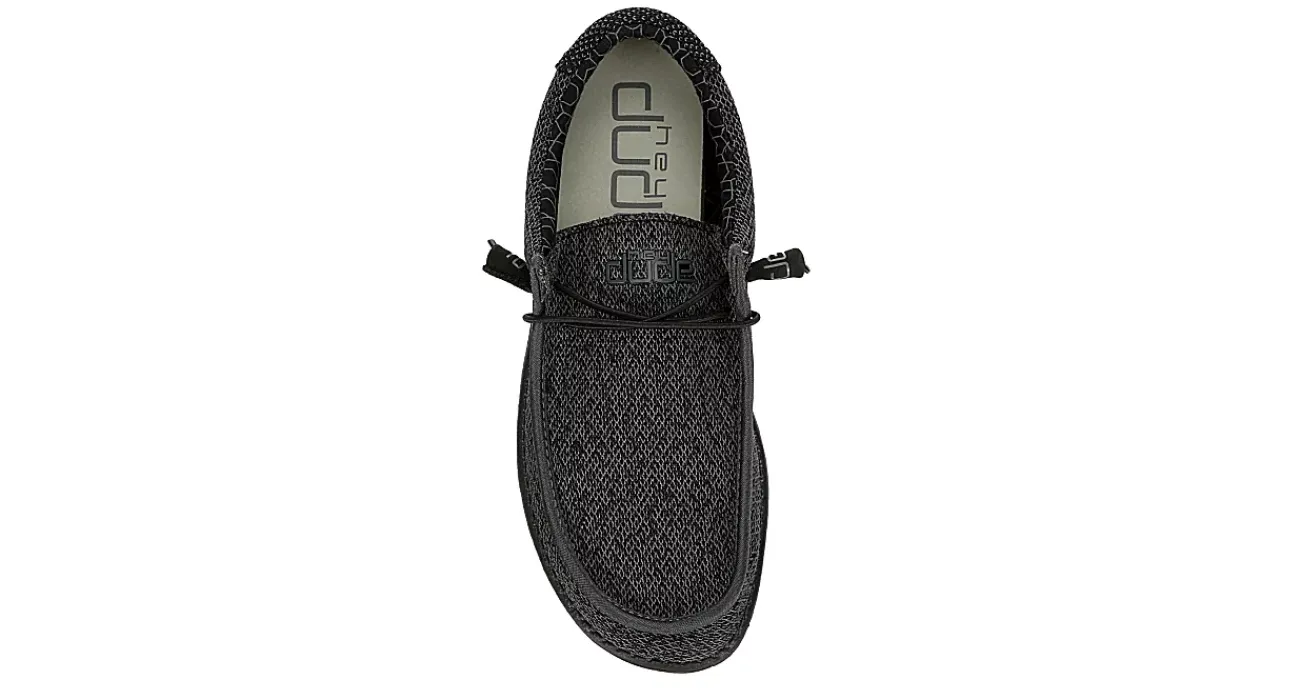 MENS WALLY KNIT WIDE SLIP ON SNEAKER>HEYDUDE Sale