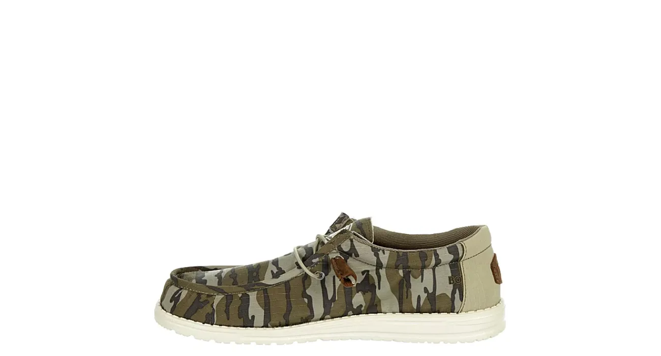 MENS WALLY MOSSY OAK SLIP ON SNEAKER>HEYDUDE New