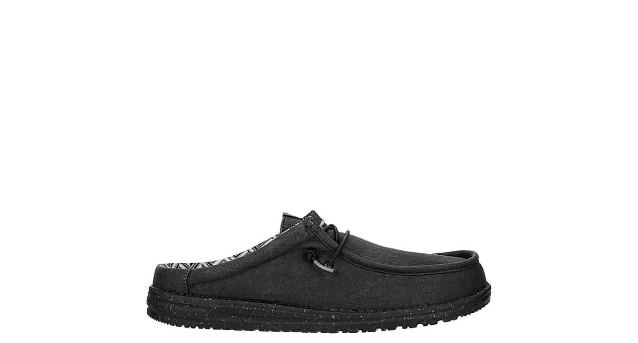 MENS WALLY SLIP CANVAS SLIP ON SNEAKERSNEAKER>HEYDUDE Sale