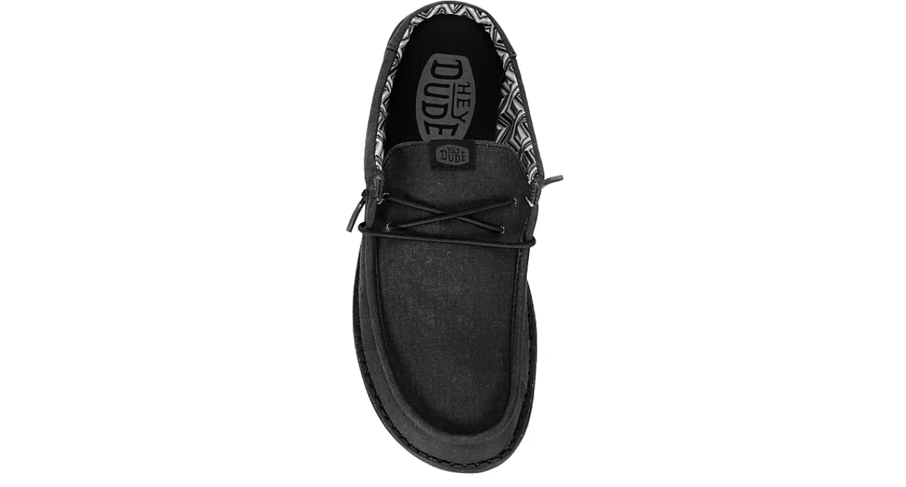 MENS WALLY SLIP CANVAS SLIP ON SNEAKERSNEAKER>HEYDUDE Sale
