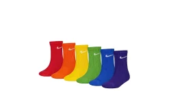 UNISEX 4-5 CREW SOCKS 6 PAIRS>NIKE Hot