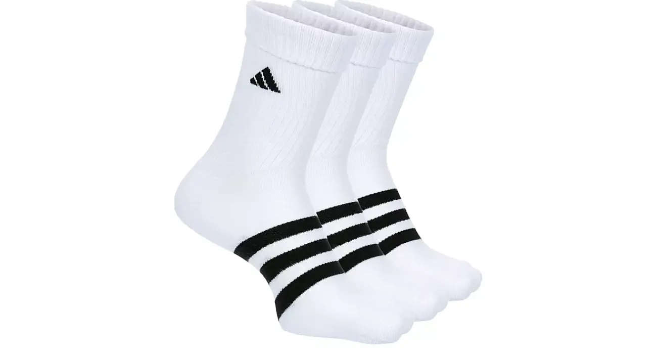 UNISEX MEDIUM ADAPTIVE CREW SOCKS 3 PAIRS>ADIDAS New