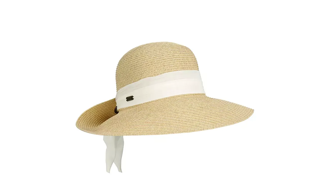 UNISEX PAPERBRAID HAT WITH CHIFFON SCARF>SUN N SAND Clearance