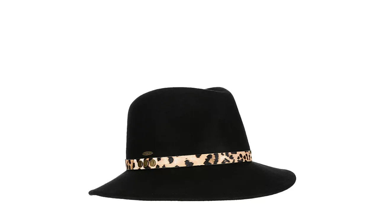 UNISEX WOOL FELT SAFARI HAT WITH LEOPARD PRINT>SUN N SAND Outlet