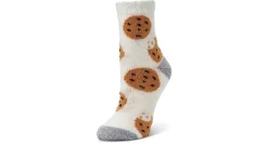 WOMENS ALOE INFUSED BIG COOKIE CREW SOCKS 1 PAIR>FIRESIDE New