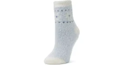 WOMENS ALOE INFUSED ICE CHAMBRAY CREW SOCKS 1 PAIR>FIRESIDE New