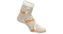 WOMENS ALOE INFUSED TREATS CREW SOCKS 1 PAIR>FIRESIDE Clearance