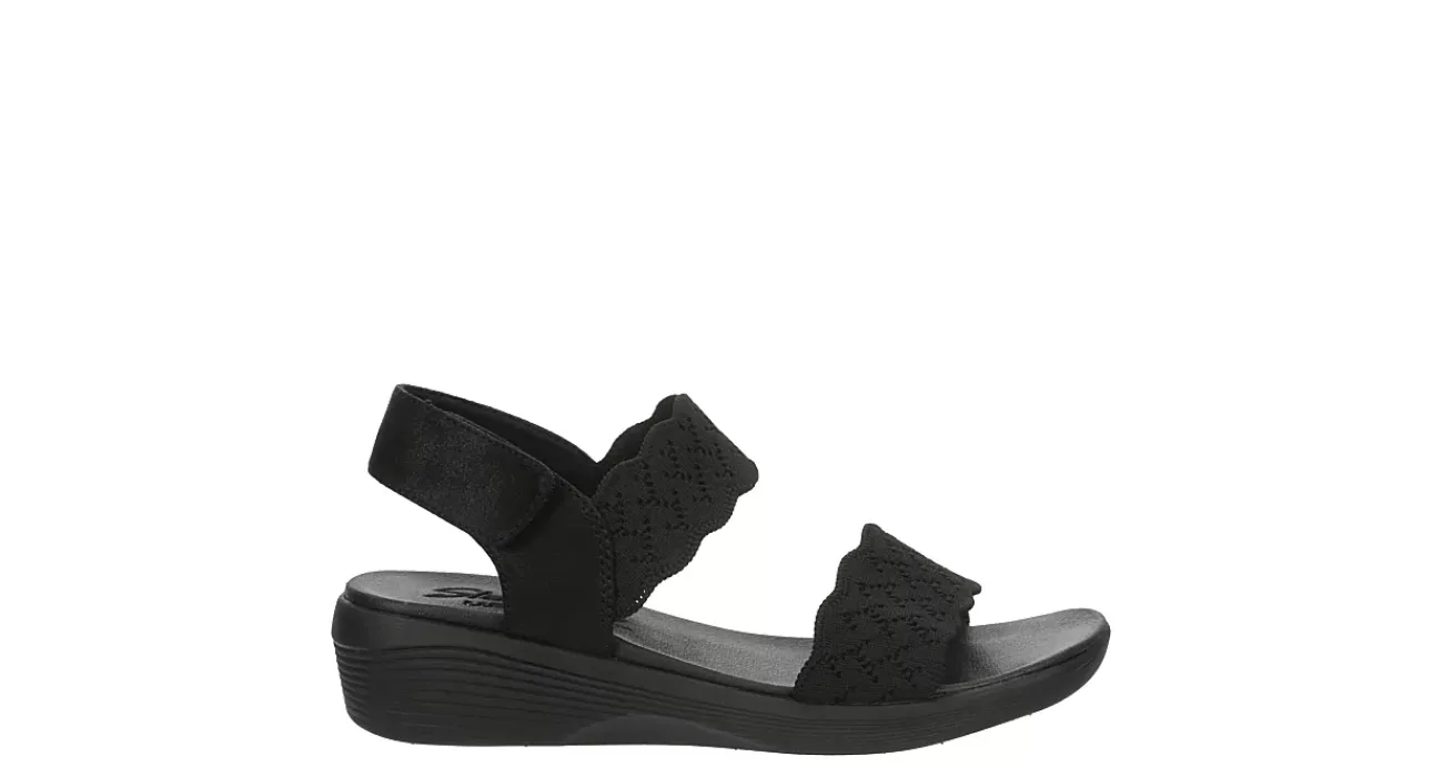 WOMENS ARYA SCALLOPED KNIT SLING SANDAL>SKECHERS