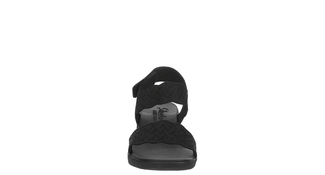 WOMENS ARYA SCALLOPED KNIT SLING SANDAL>SKECHERS