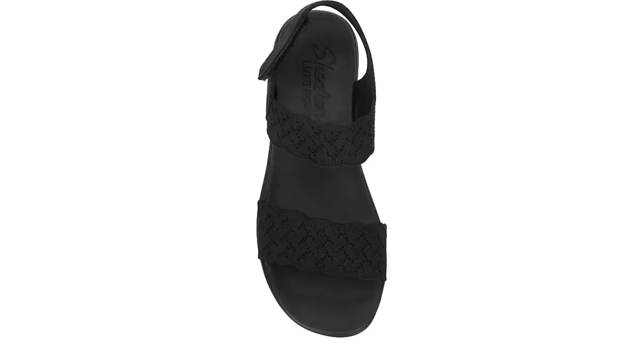 WOMENS ARYA SCALLOPED KNIT SLING SANDAL>SKECHERS