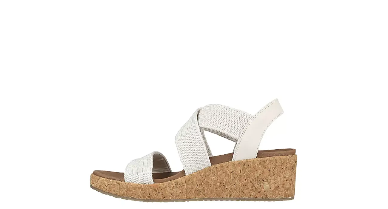 WOMENS BEVERLEE LOVE STAYS WEDGE SANDAL>SKECHERS Online
