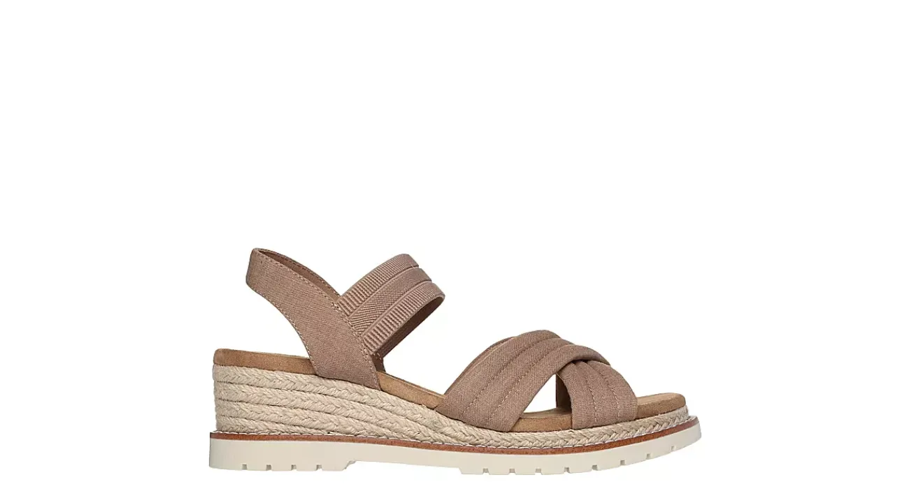 WOMENS DESERT CHILL SWEET CROSSING LOW WEDGE SANDAL>SKECHERS Sale