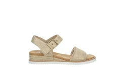 WOMENS DESERT KISS- GOLD CRUSH LOW WEDGE SANDAL>SKECHERS Sale