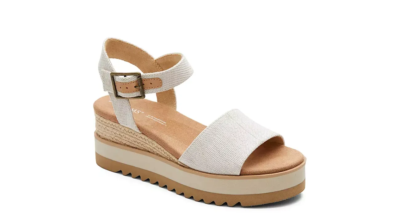 WOMENS DIANA WEDGE SANDAL>TOMS Best