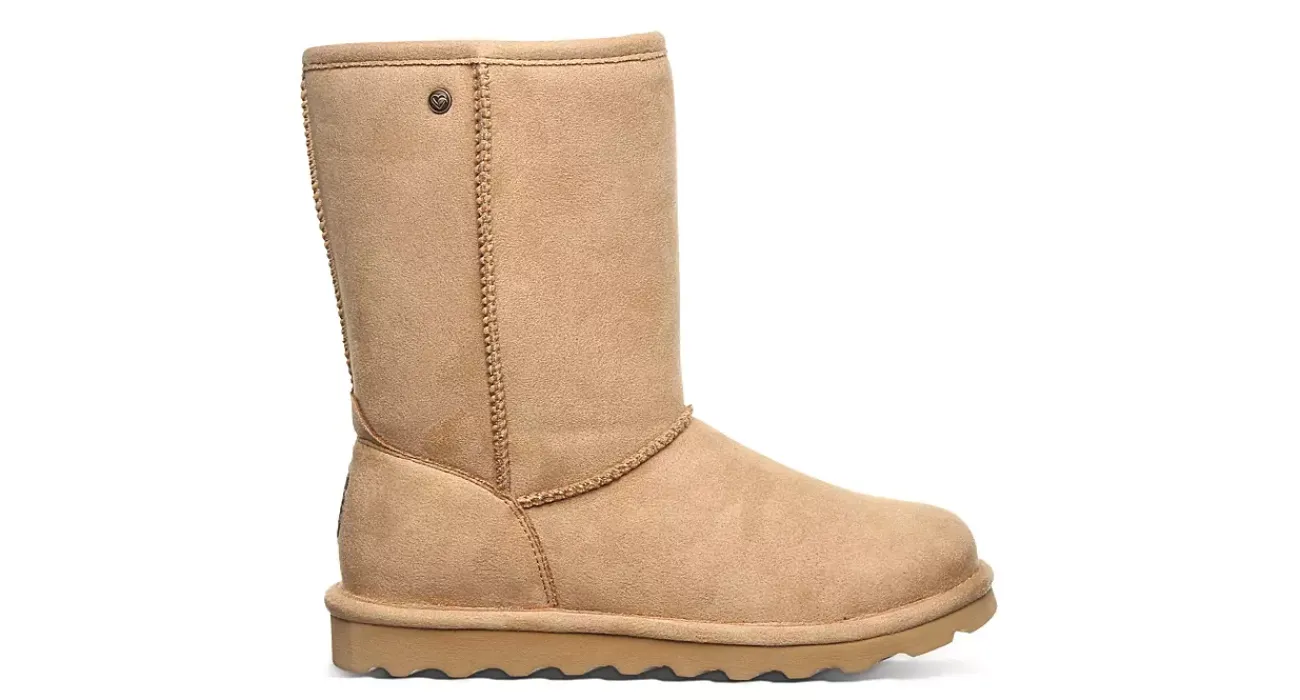 WOMENS ELLE SHORT VEGAN WATER RESISTANT FUR BOOT>BEARPAW Discount