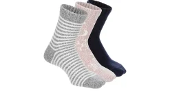 WOMENS EUCALYPTUS SCENTED CREW SOCKS 3 PAIRS>SOF SOLE Outlet