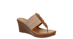 WOMENS MAHOGANY WEDGE SANDAL>LAUREN BLAKWELL Hot