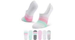 WOMENS MESH BLOCKED LINER SOCKS 5 PAIRS>SOF SOLE Clearance
