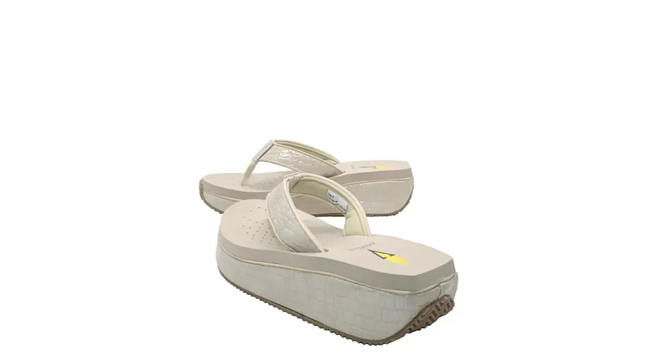 WOMENS MINI CROCO FLIP FLOP WEDGE>VOLATILE Clearance