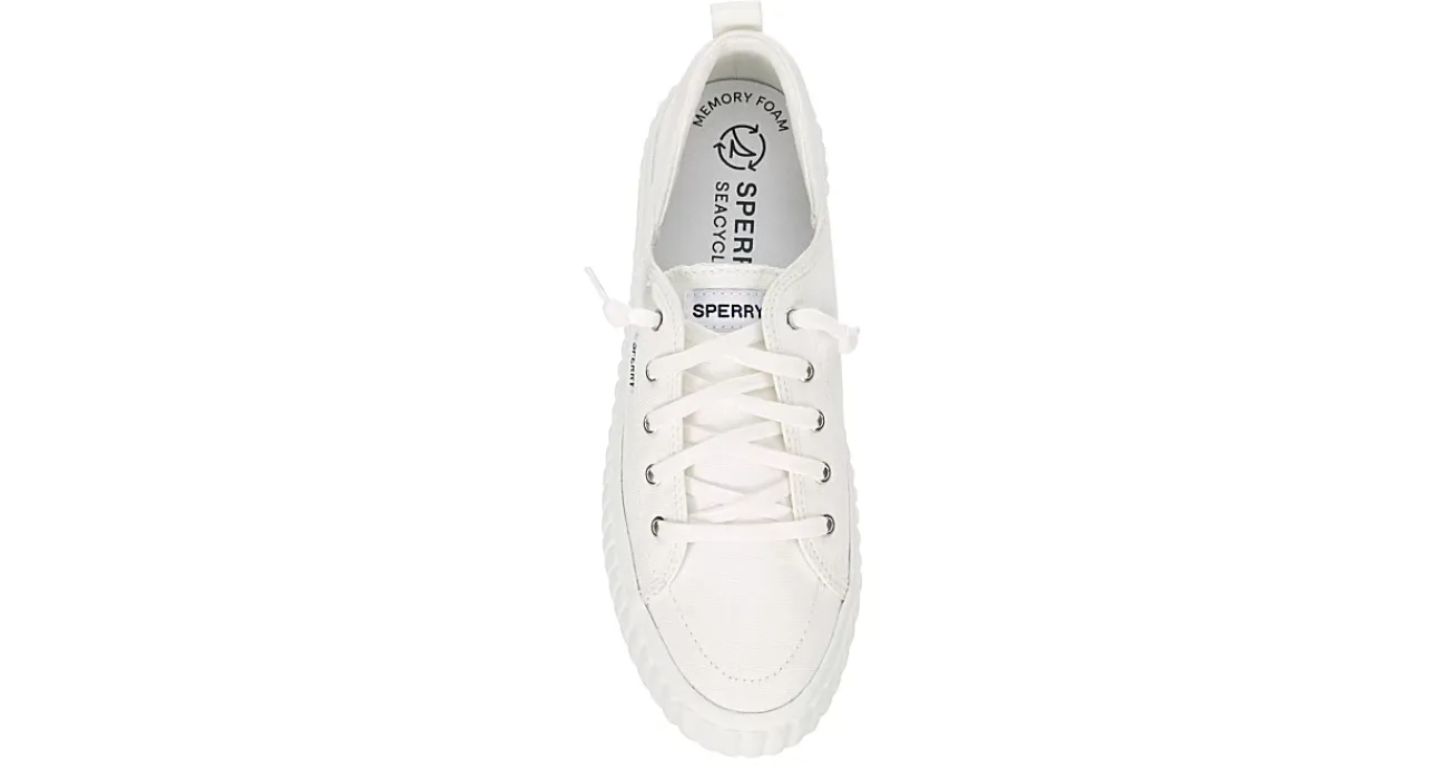 WOMENS PIER WAVE PLATFORM LACE UP SNEAKER>SPERRY Hot