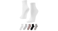 WOMENS PIQUE QUARTER SOCKS 5 PAIRS>APARA Best