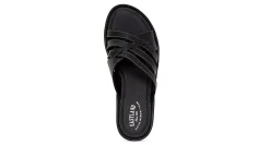 WOMENS POPPY WEDGE SANDAL COMFORT SLIDES WEDGES><noscript><img width=
