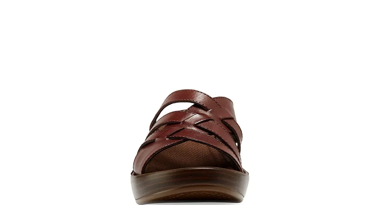 WOMENS POPPY WEDGE SANDAL COMFORT SLIDES WEDGES>EASTLAND Best