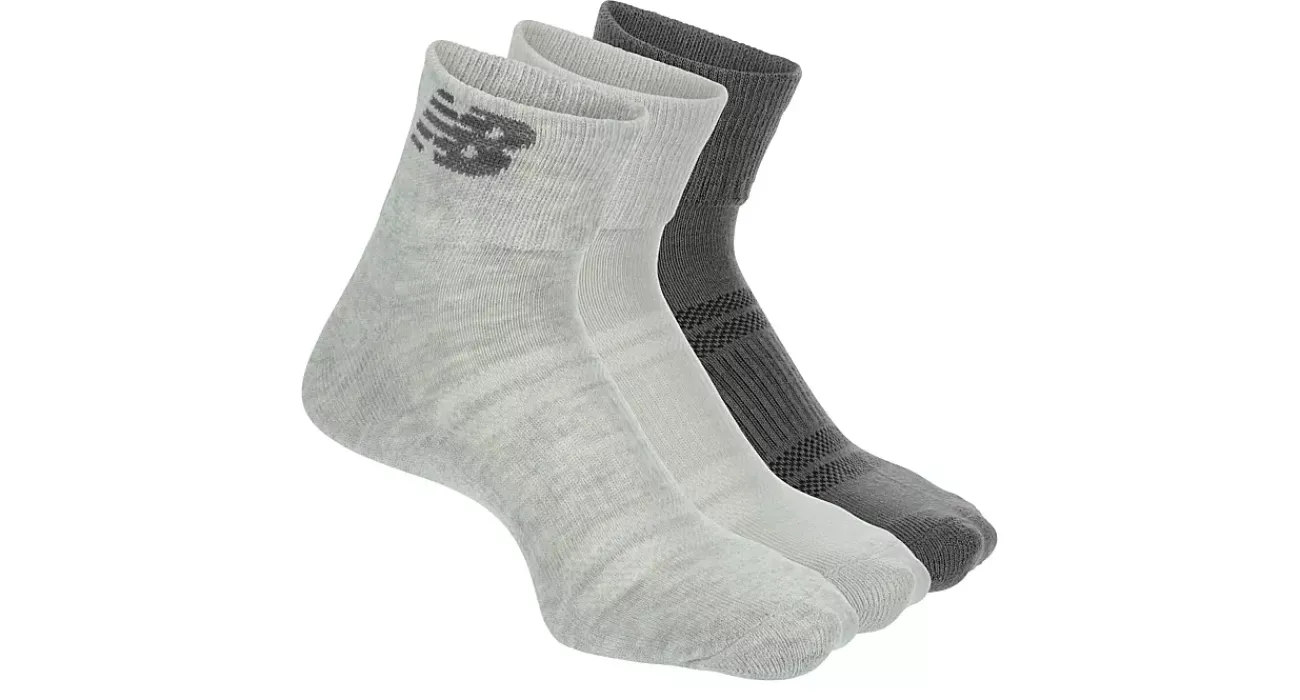 WOMENS QUARTER SOCKS 3 PAIRS>NEW BALANCE New