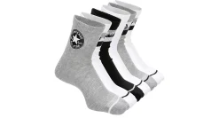 WOMENS STRIPE LOGO QUARTER SOCKS 6 PAIRS>CONVERSE Hot